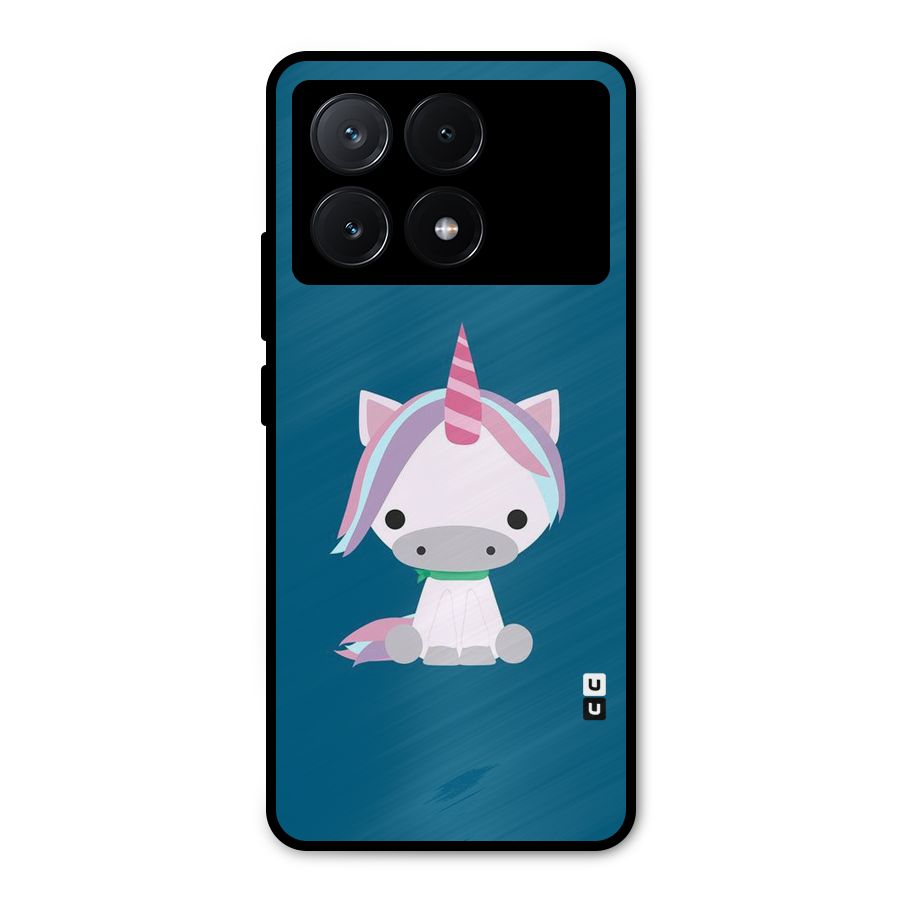 Born Wild Unicorn Metal Back Case for Poco X6 Pro