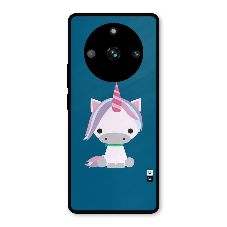 Born Wild Unicorn Metal Back Case for Realme 11 Pro