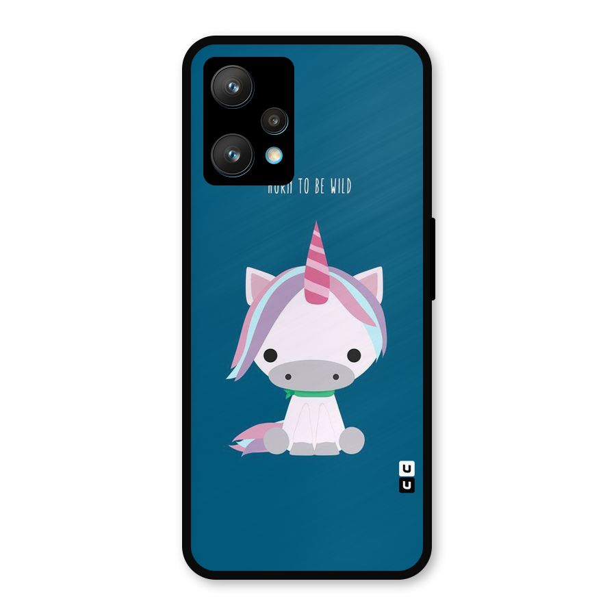 Born Wild Unicorn Metal Back Case for Realme 9 Pro Plus 5G