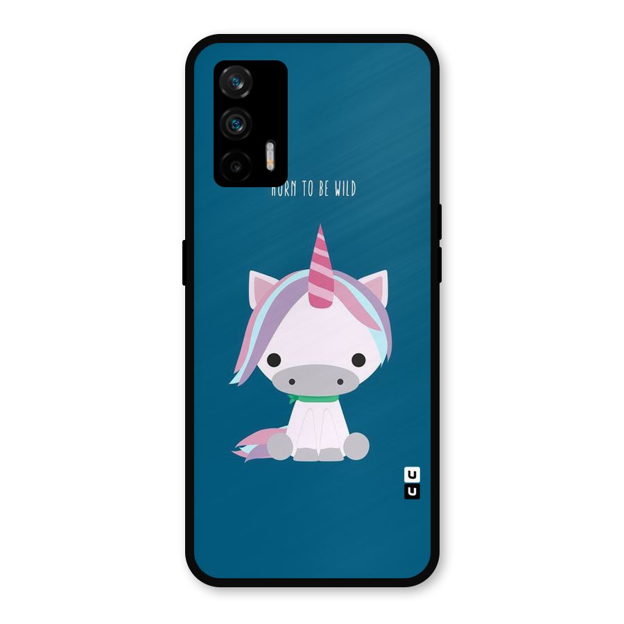 Born Wild Unicorn Metal Back Case for Realme GT 5G