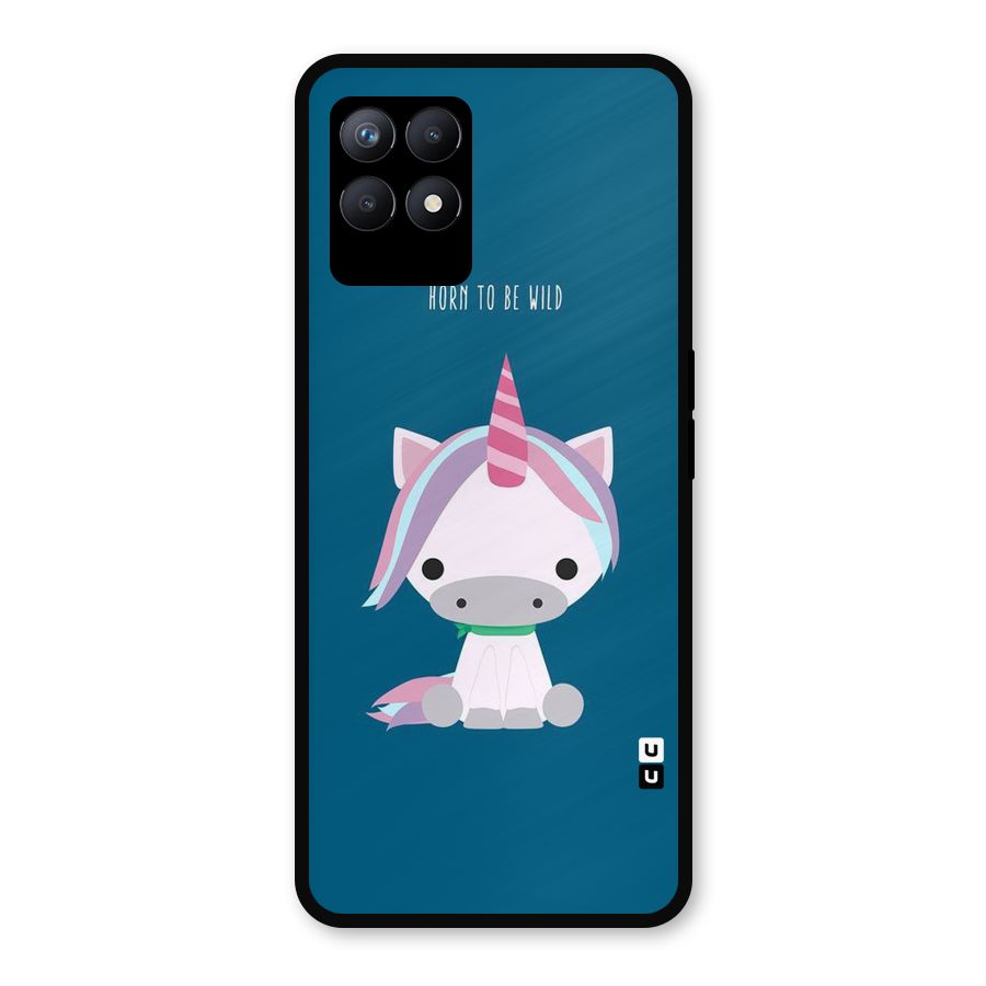 Born Wild Unicorn Metal Back Case for Realme Narzo 50