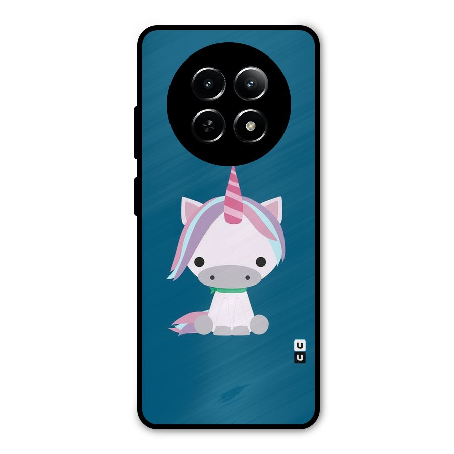 Born Wild Unicorn Metal Back Case for Realme Narzo 70x 5G