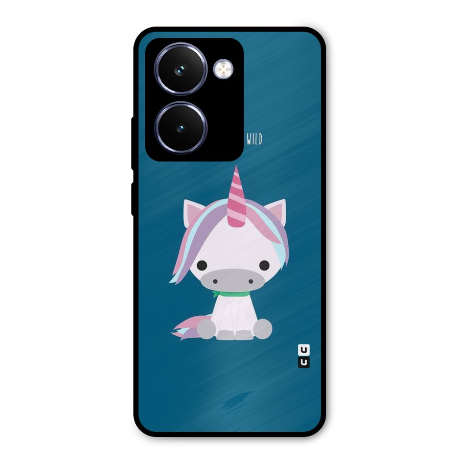Born Wild Unicorn Metal Back Case for Realme P3 Ultra