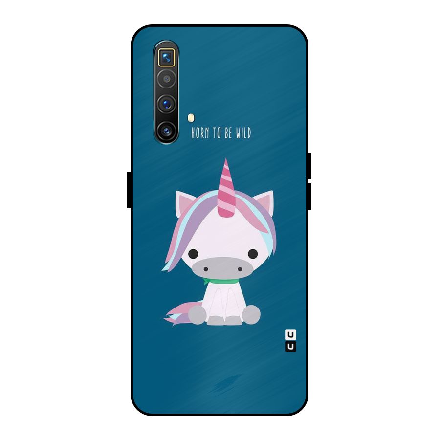 Born Wild Unicorn Metal Back Case for Realme X3