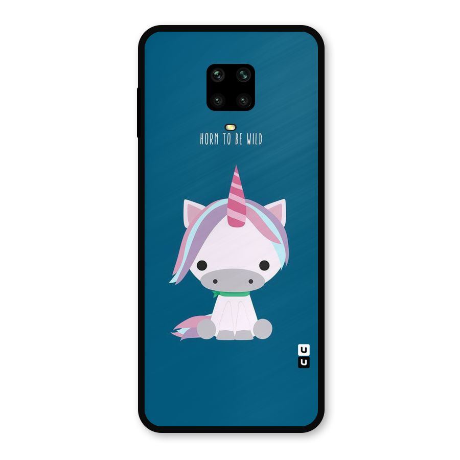 Born Wild Unicorn Metal Back Case for Redmi Note 10 Lite