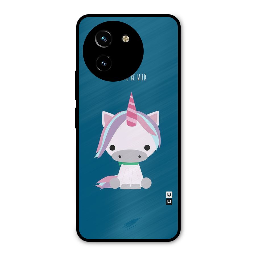 Born Wild Unicorn Metal Back Case for Vivo T3x