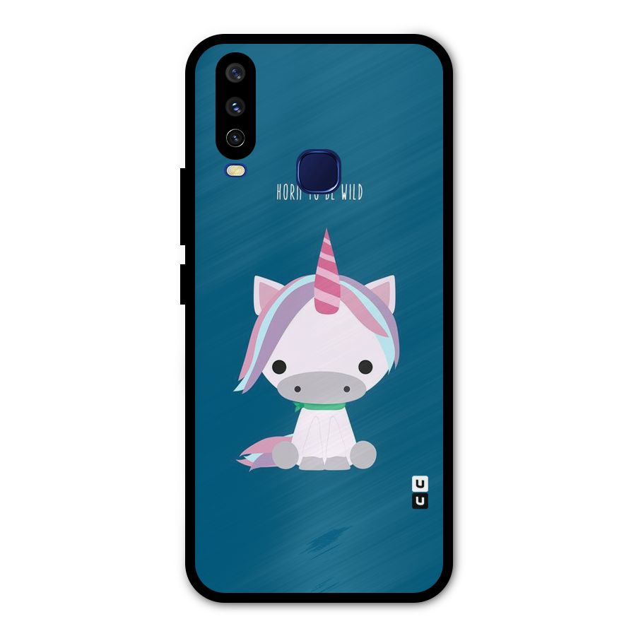 Born Wild Unicorn Metal Back Case for Vivo U10