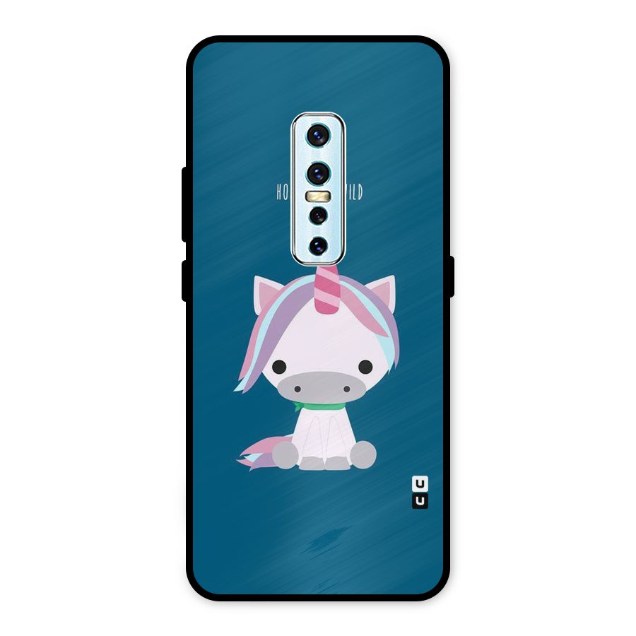 Born Wild Unicorn Metal Back Case for Vivo V17 Pro