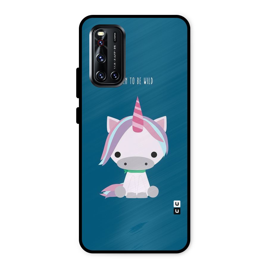 Born Wild Unicorn Metal Back Case for Vivo V19