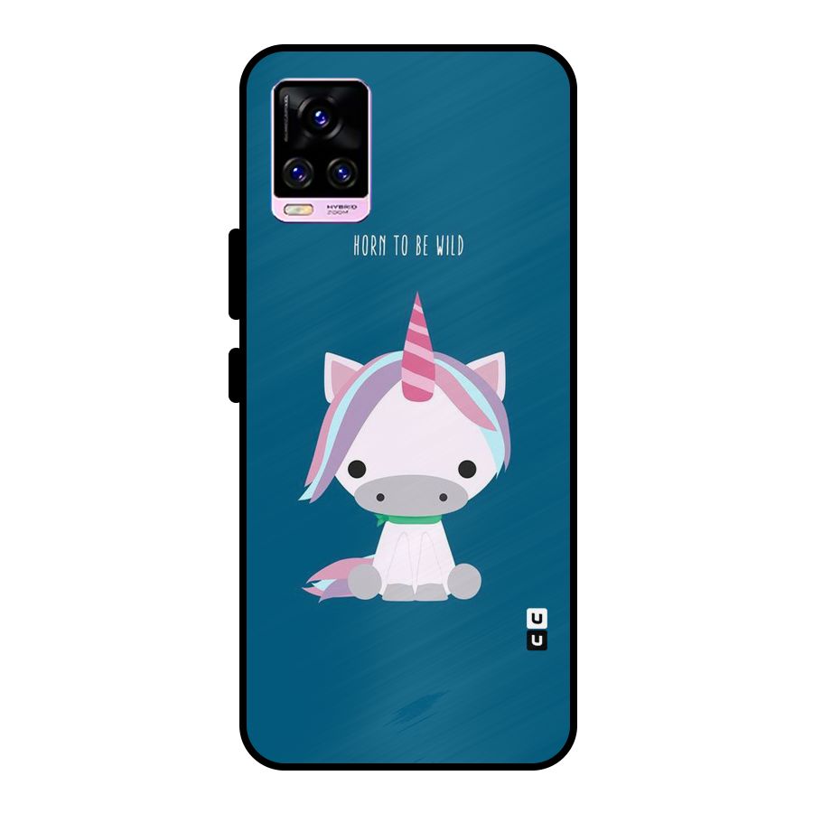 Born Wild Unicorn Metal Back Case for Vivo V20 Pro