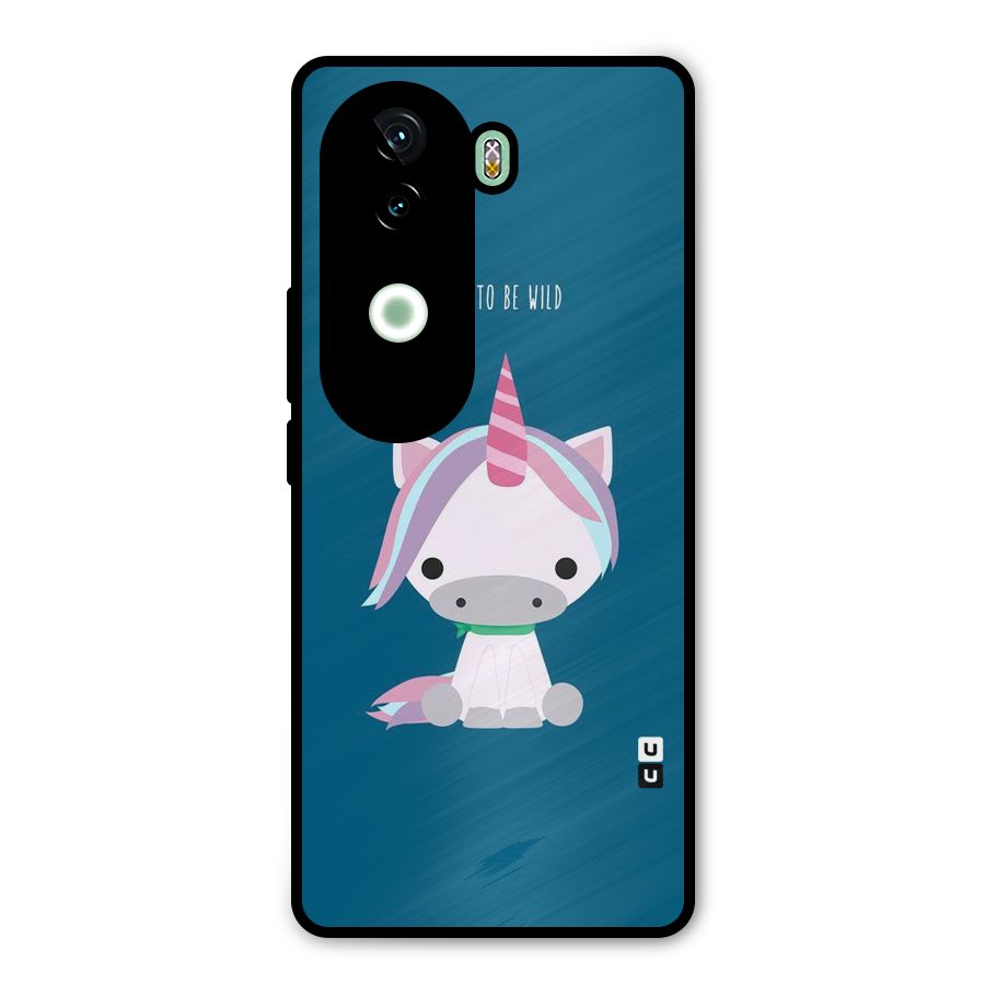 Born Wild Unicorn Metal Back Case for Vivo V40e