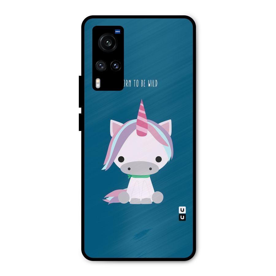 Born Wild Unicorn Metal Back Case for Vivo X60