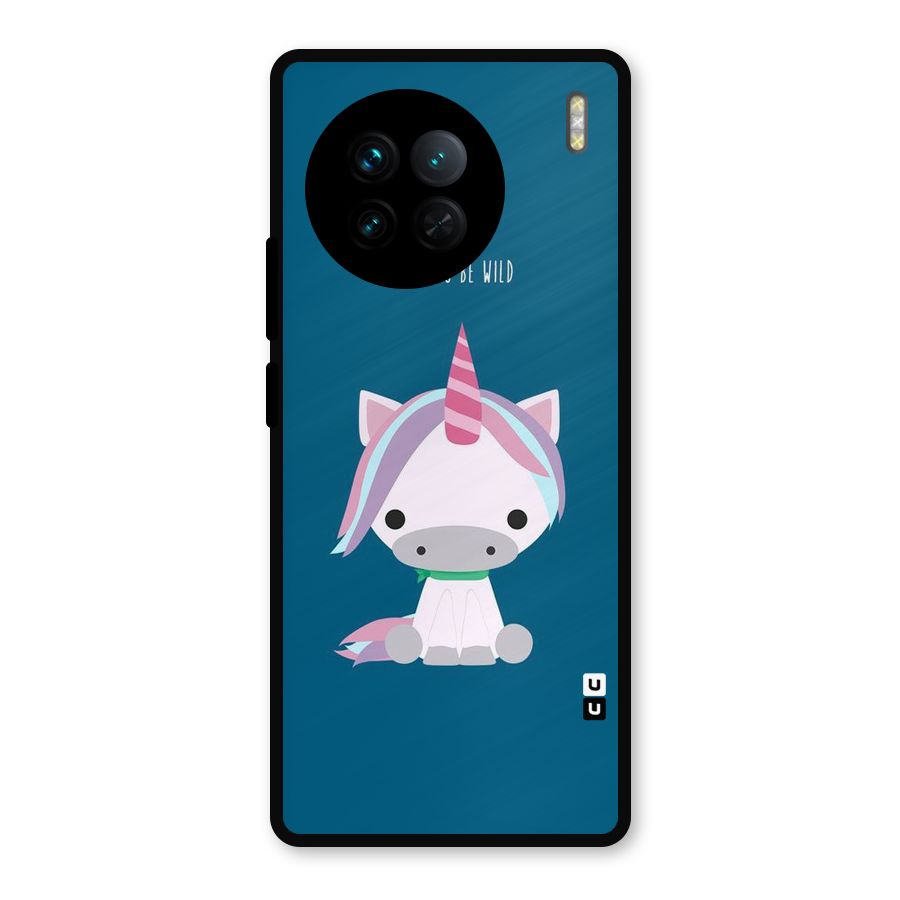 Born Wild Unicorn Metal Back Case for Vivo X90