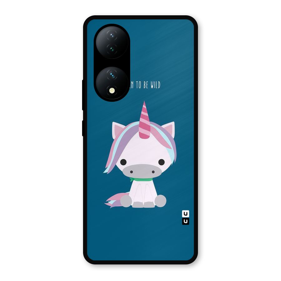 Born Wild Unicorn Metal Back Case for Vivo Y100a