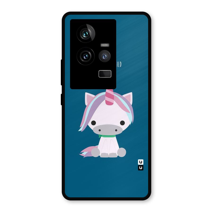 Born Wild Unicorn Metal Back Case for iQOO 11 5G