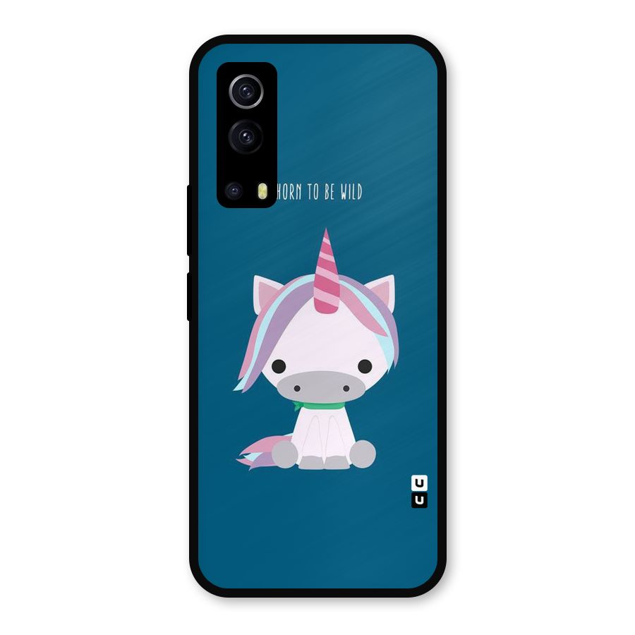 Born Wild Unicorn Metal Back Case for iQOO Z3