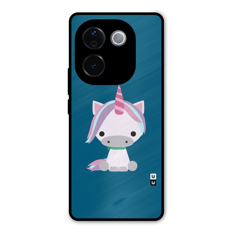 Born Wild Unicorn Metal Back Case for iQOO Z9s Pro