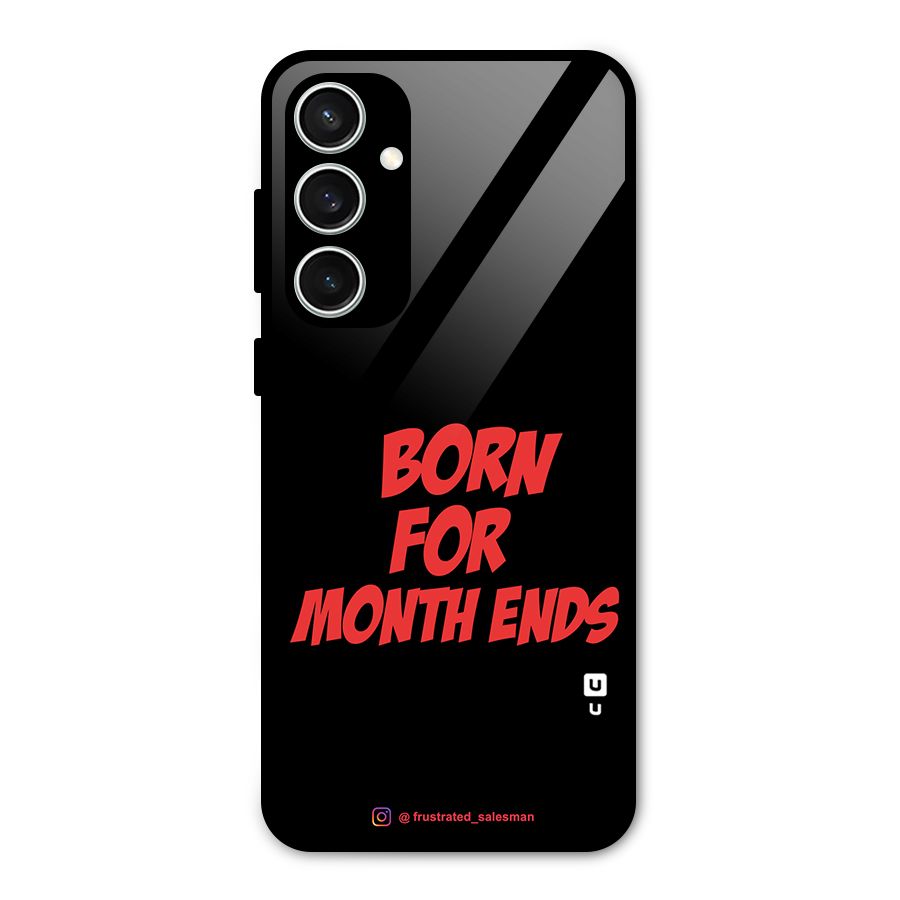 Born for Month Ends Black Glass Back Case for Galaxy S23 FE