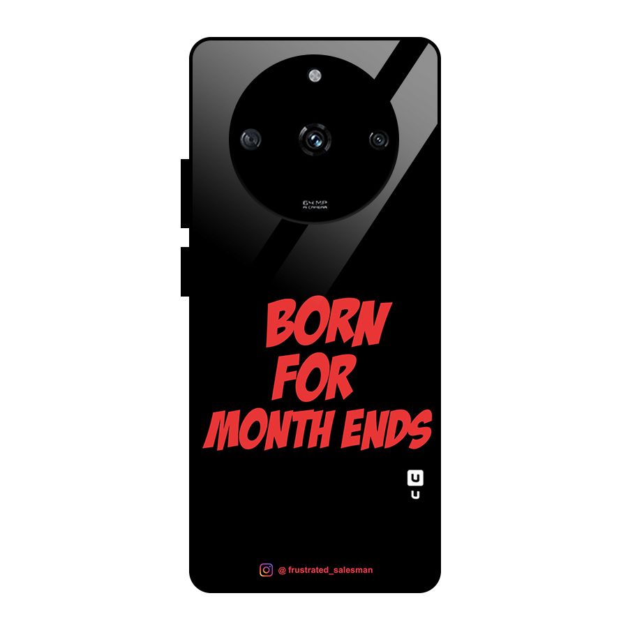 Born for Month Ends Black Glass Back Case for Realme Narzo 60 5G