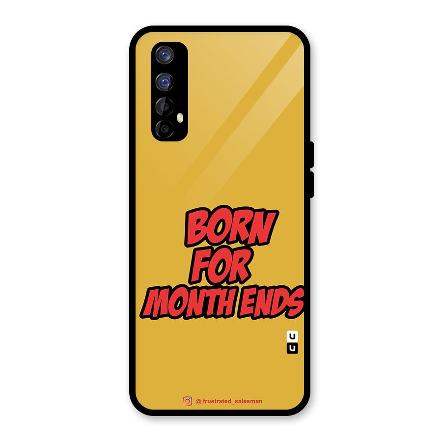 Born for Month Ends Mustard Yellow Glass Back Case for Realme 7