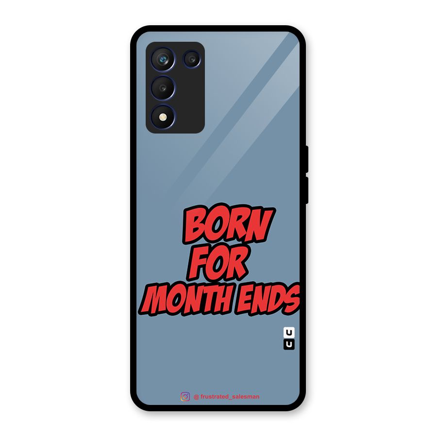 Born for Month Ends SteelBlue Glass Back Case for Realme 9 5G Speed