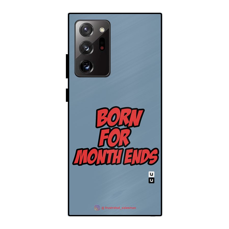 Born for Month Ends SteelBlue Metal Back Case for Galaxy Note 20 Ultra 5G
