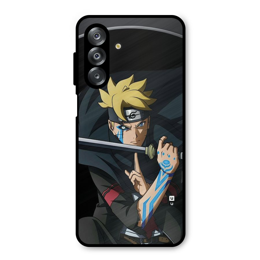 Boruto Uzumaki Stance Metal Back Case for Galaxy A26