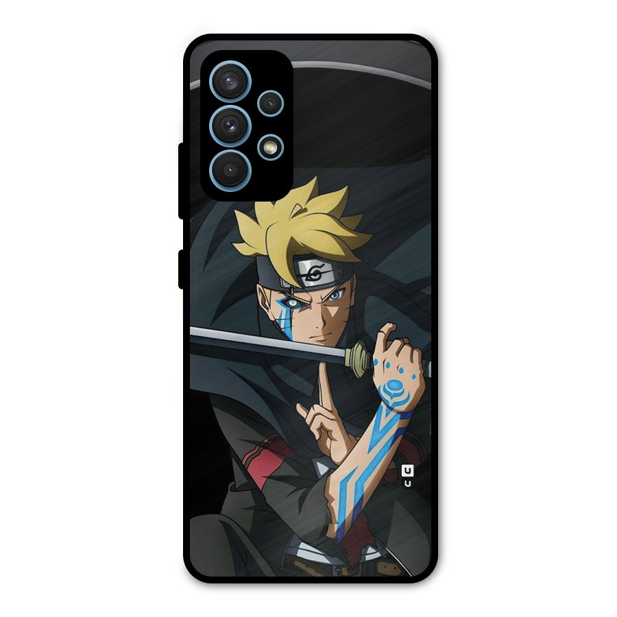 Boruto Uzumaki Stance Metal Back Case for Galaxy A32