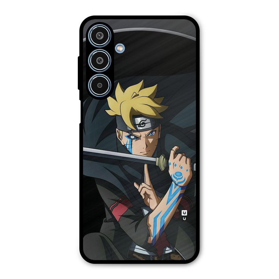 Boruto Uzumaki Stance Metal Back Case for Galaxy M35