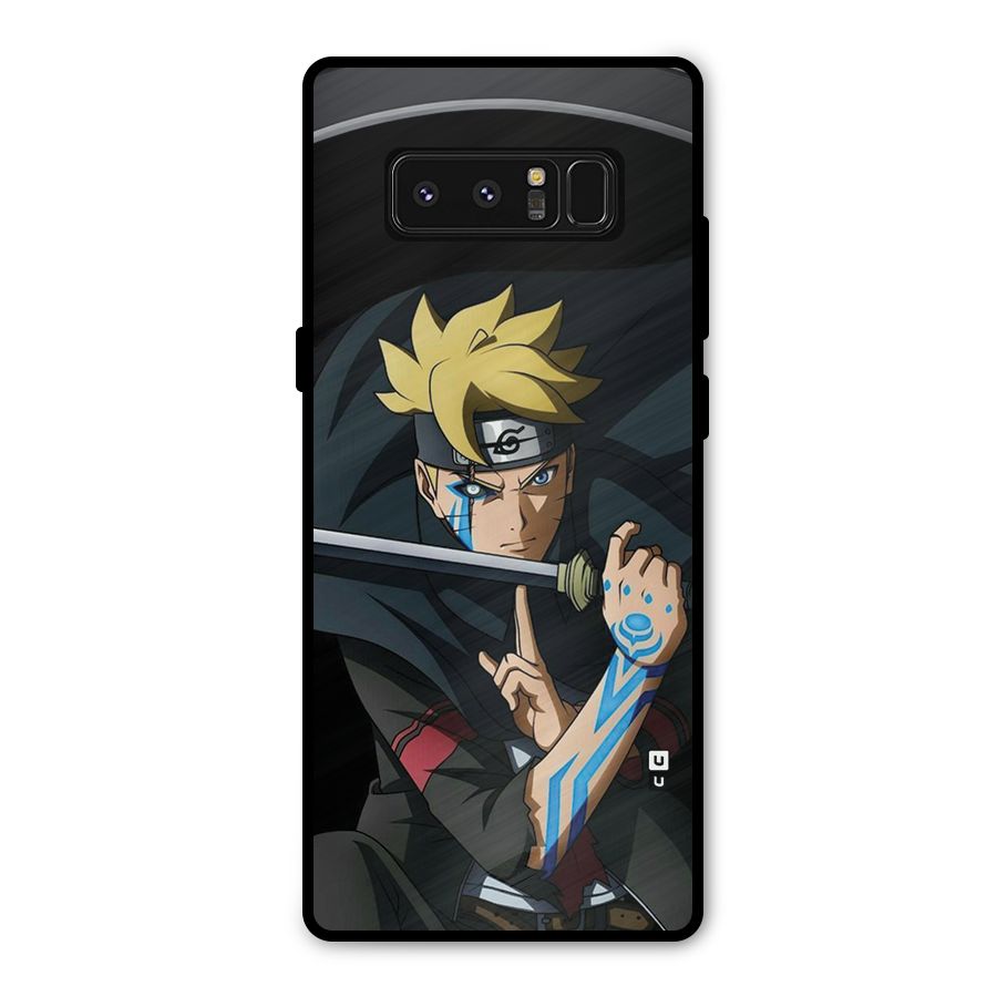 Boruto Uzumaki Stance Metal Back Case for Galaxy Note 8
