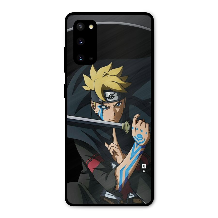 Boruto Uzumaki Stance Metal Back Case for Galaxy S20