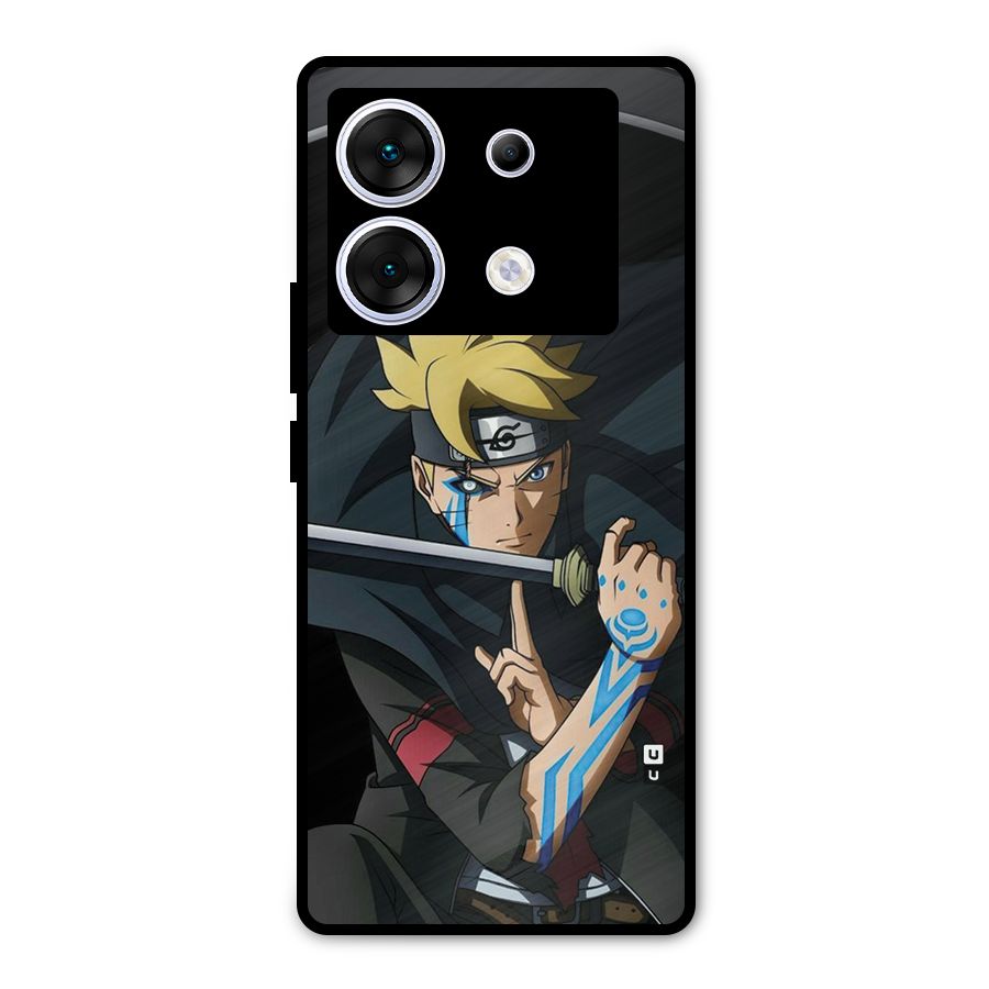 Boruto Uzumaki Stance Metal Back Case for Infinix Zero 30 5G