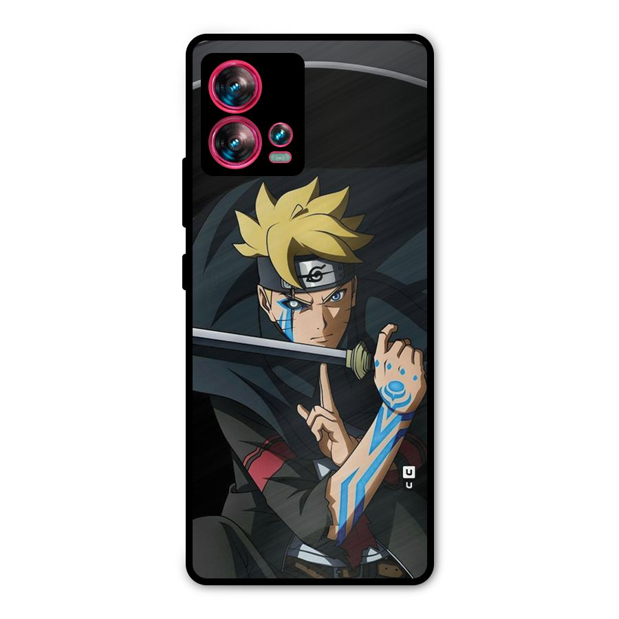 Boruto Uzumaki Stance Metal Back Case for Motorola Edge 30 Fusion