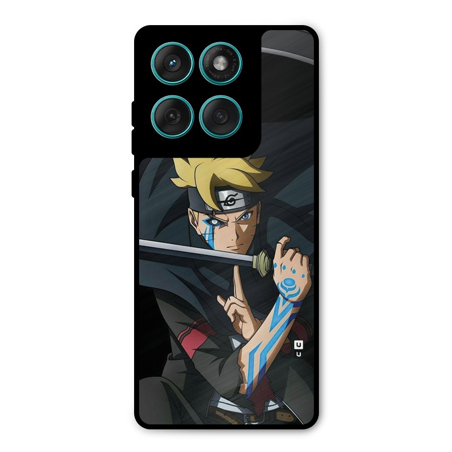 Boruto Uzumaki Stance Metal Back Case for Motorola Edge 60