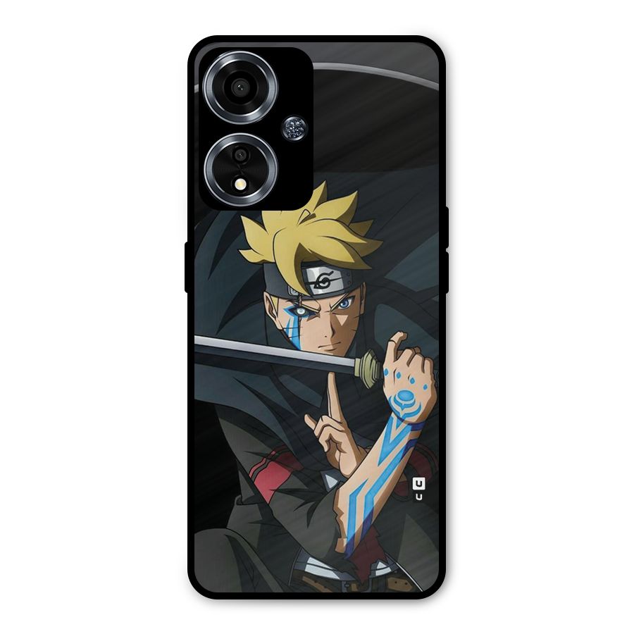 Boruto Uzumaki Stance Metal Back Case for Oppo A59