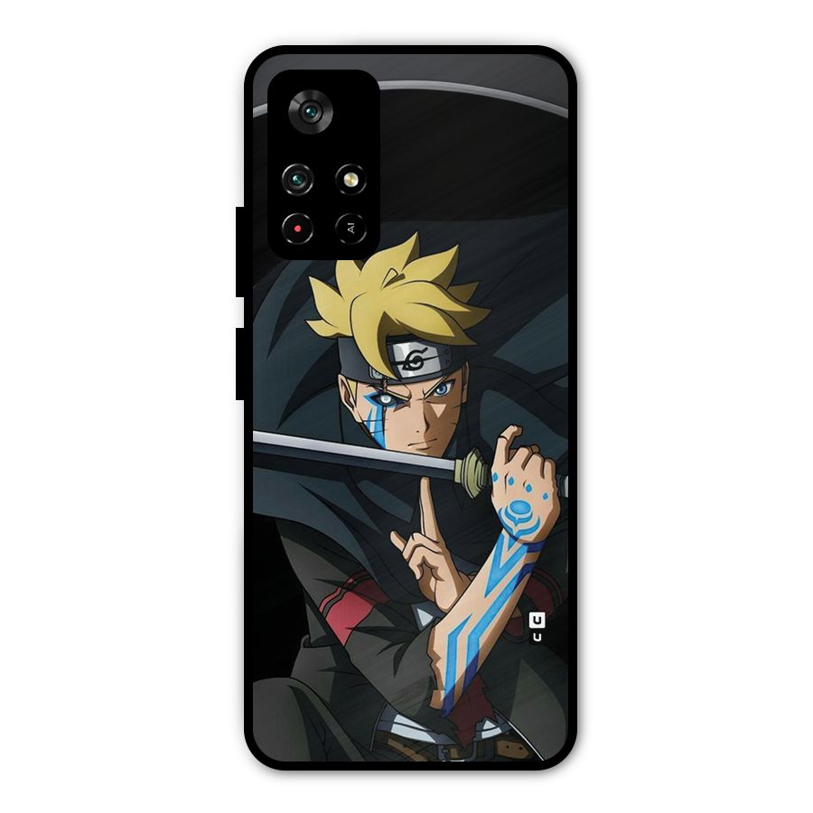 Boruto Uzumaki Stance Metal Back Case for Redmi Note 11T 5G