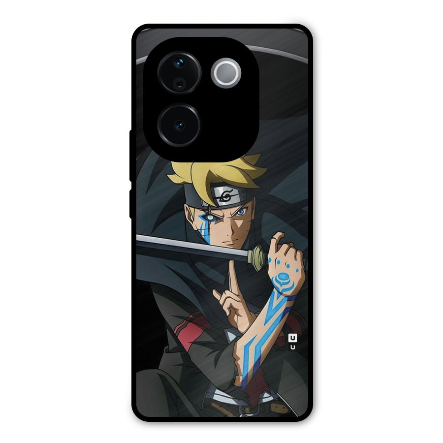 Boruto Uzumaki Stance Metal Back Case for Vivo T3 Pro
