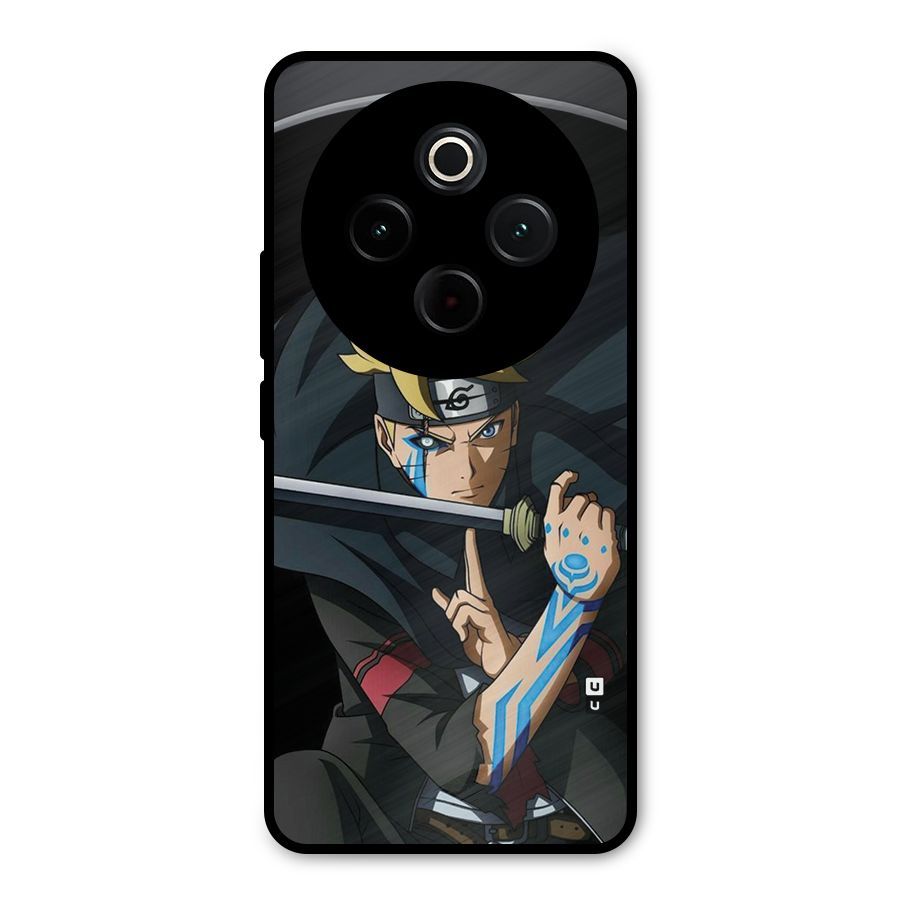Boruto Uzumaki Stance Metal Back Case for Vivo T4