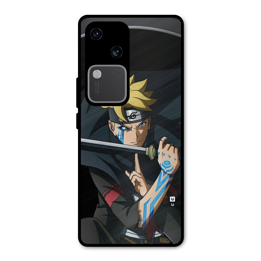 Boruto Uzumaki Stance Metal Back Case for Vivo V30