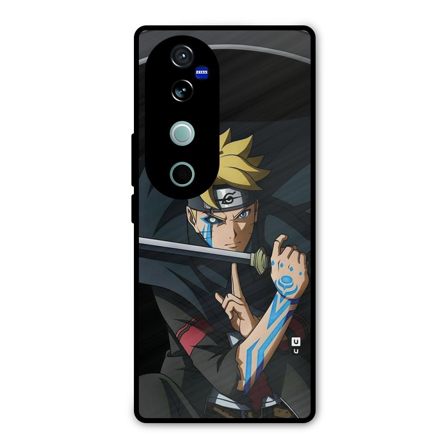 Boruto Uzumaki Stance Metal Back Case for Vivo V40 Pro
