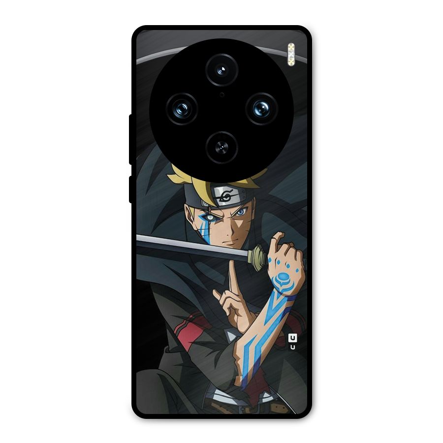 Boruto Uzumaki Stance Metal Back Case for Vivo X100 Pro