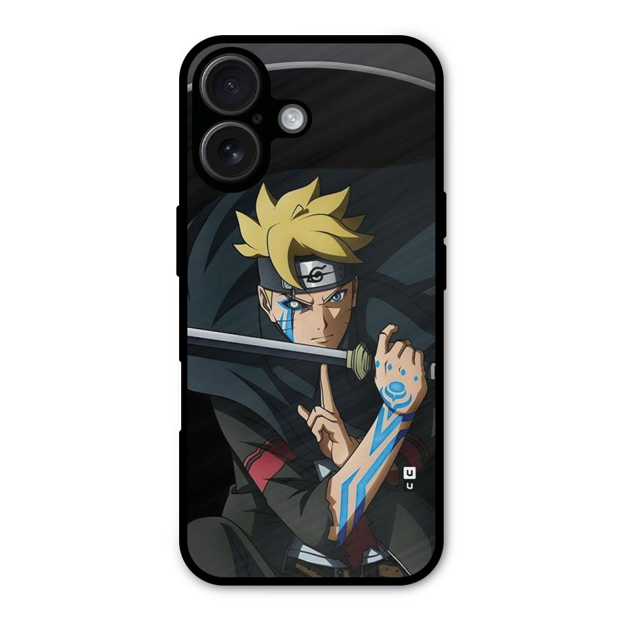Boruto Uzumaki Stance Metal Back Case for iPhone 16