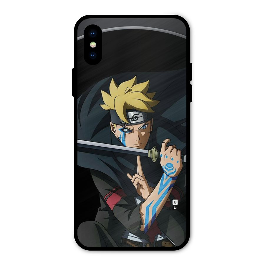 Boruto Uzumaki Stance Metal Back Case for iPhone XS
