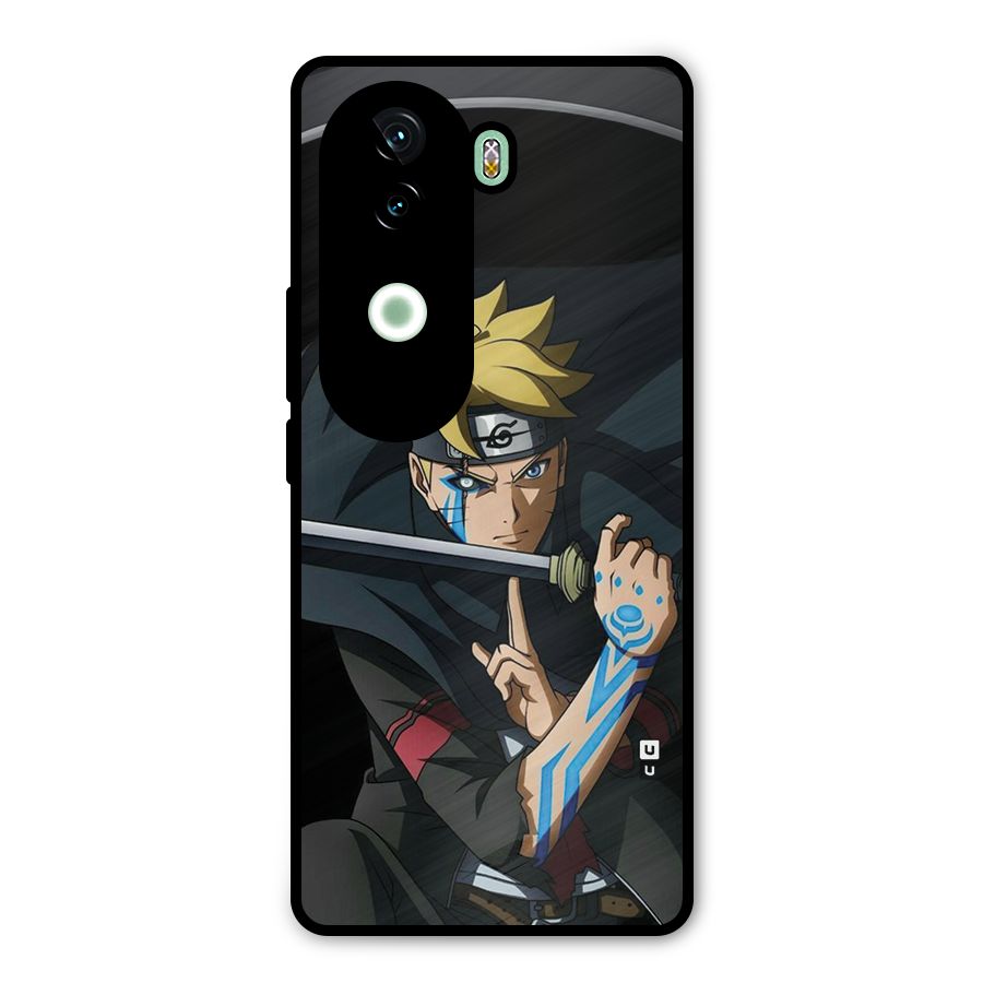 Boruto Uzumaki Stance Metal Back Case for iQOO Z9s