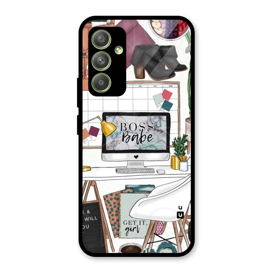 Boss Babe Glass Back Case for Galaxy A54