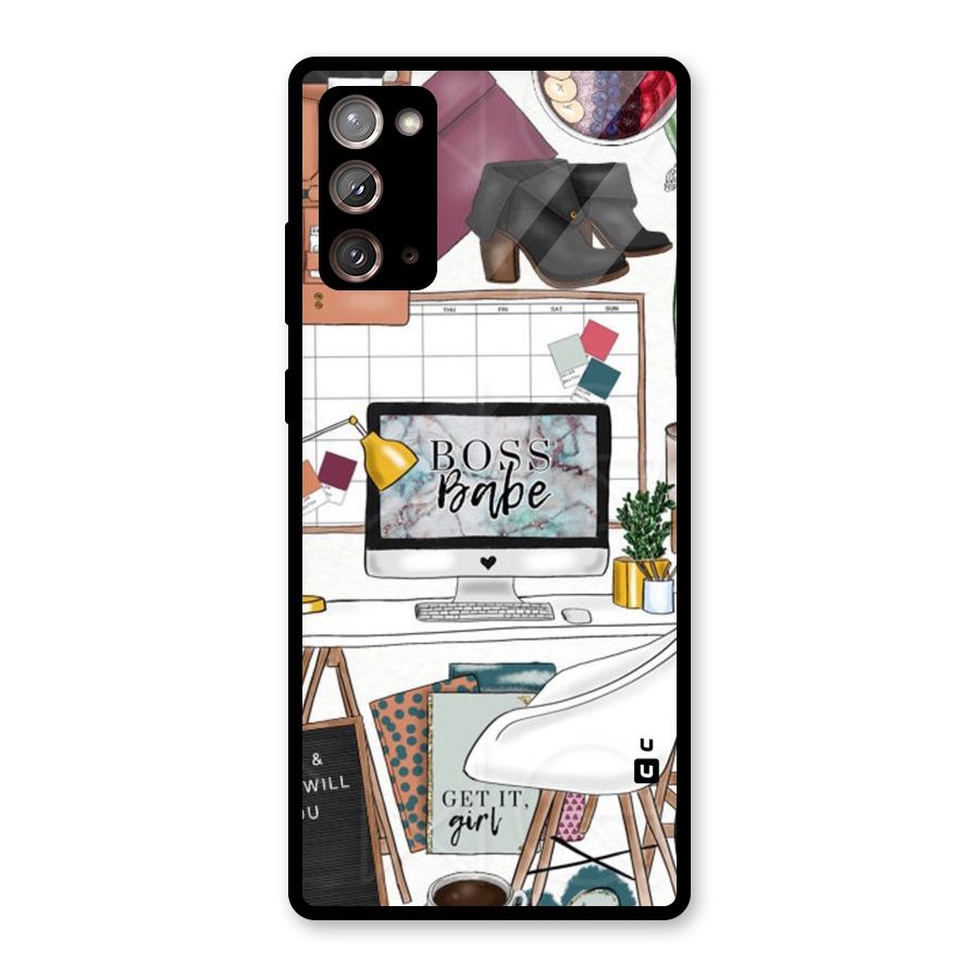 Boss Babe Glass Back Case for Galaxy Note 20