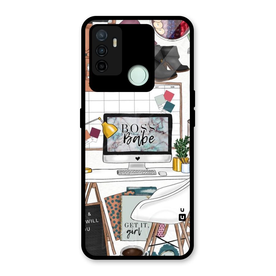 Boss Babe Glass Back Case for Oppo A53