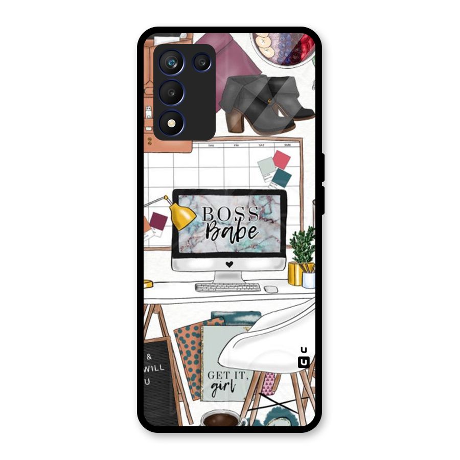 Boss Babe Glass Back Case for Realme 9 5G Speed