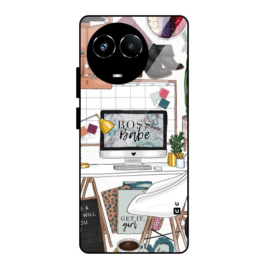 Boss Babe Glass Back Case for Realme Narzo 60X