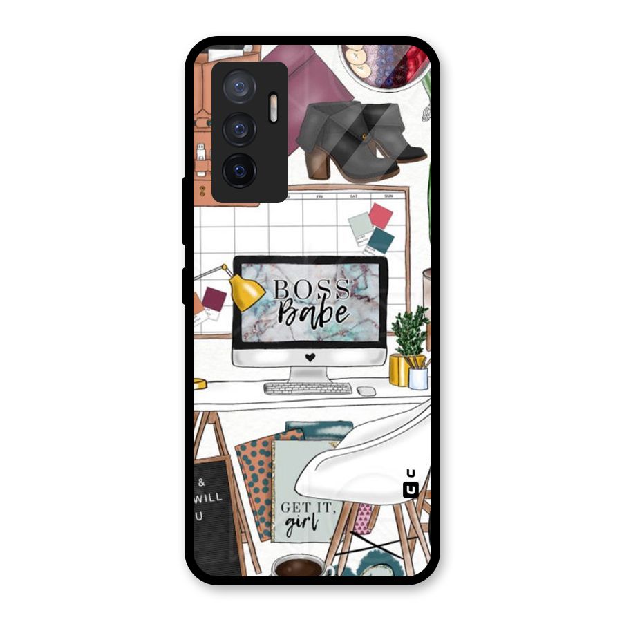 Boss Babe Glass Back Case for Vivo V23e